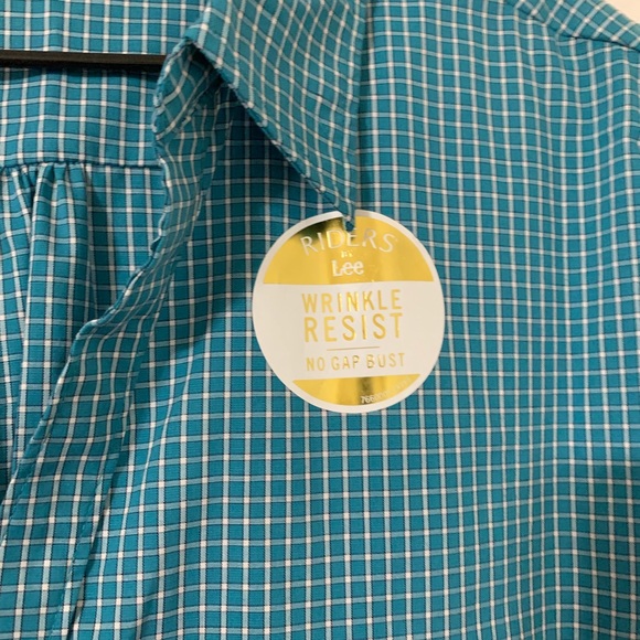 Riders by Lee Button up Shirts, 2X NWT, Pink &Blue - Picture 7 of 8